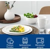 Villeroy & Boch Artesano valgomojo servisas dviems, 8 dalys, aukščiausios kokybės porcelianas, balta