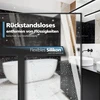 Virea silikoninis valytuvas dušui, juodas, 23 cm valymo plotis - valytuvas stiklams su laikikliu - dušo kabinos valytuvas pašalina skysčius nepalikdamas likučių - langų valytuvas su nerūdijančio plieno šerdimi