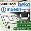 Viršutiniai kaitinimo elementai orkaitėms ir viryklėms 2200w 220v/240v su originaliu kodu 262900064 C00408866 482000004603, skirti Beko, Indesit, Whirlpool – 5 metų garantija – Onix Tech