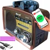 Automagnetola Virtuvinis radijas fm am nešiojamas bluetooth micro sd usb su baterijomis/akumuliatoriumi