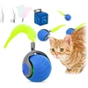 Vmutga Speedy Tail žaislas katei, interaktyvumo karalius su led lempute, savarankiškas, interaktyvus žaislas katei su usb, interaktyvus žaislas katei, elektrinis kamuoliukas augintiniui, įkraunamas