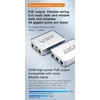 Vonets pramoninis 5 prievadų Poe Gigabitinis jungiklis Gigabit Ethernet tinklo jungiklis Ethernet Rj45 skirstytuvas 10/100/1000m 4 Poe +1 Uplink Plug & Play metalinis dizainas universalus tinklo įrenginiams Vsp500