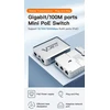 Vonets pramoninis 5 prievadų Poe Gigabitinis jungiklis Gigabit Ethernet tinklo jungiklis Ethernet Rj45 skirstytuvas 10/100/1000m 4 Poe +1 Uplink Plug & Play metalinis dizainas universalus tinklo įrenginiams Vsp500