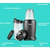 Vonshef daugiafunkcinis asmeninis trintuvas, galingas kokteilių trintuvas vaisiams, daržovėms, kokteiliams ir ledo smulkintuvas su 800 ml ir 500 ml nešiojamais puodeliais, 1000 W