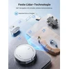 Vyzzle robotas dulkių siurblys su valymo funkcija, itin plonas robotas dulkių siurblys su lds navigacija, 5000pa dulkių siurblys robotas d10, programėlė/alexa, idealiai tinka naminių gyvūnų plaukams, kilimams, kietoms grindims