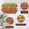 Wadorn Hot Dogs vintažinis metalinis skardos ženklas, 26,5 x 38 cm. Užkandinės Hot Dogs geriausias mieste juokingas metalinis ženklas retro maisto metalo sienos meno plakatas metalinė plokštelė virtuvei restoranui bakalėjos parduotuvei