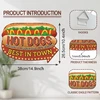 Wadorn Hot Dogs vintažinis metalinis skardos ženklas, 26,5 x 38 cm. Užkandinės Hot Dogs geriausias mieste juokingas metalinis ženklas retro maisto metalo sienos meno plakatas metalinė plokštelė virtuvei restoranui bakalėjos parduotuvei