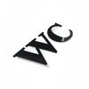Wc - 3d tualeto ženklas, wc plexi juodas užrašas - ant wc durų 16 x 7 cm