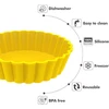 Webake silikoninės mini tartaletės formelės 8 vnt. 10 cm tartaletėms, kišo formelės, mažos apvalios tortų formelės tartaletėms, kišams, pyragams