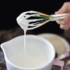 Webake silikoninių šluotelių rinkinys, balioninės šluotelės iš silikono ir nerūdijančio plieno, skirtos maisto gaminimui ir kepimui, spalvingos, ilgis 25,5 cm (didelė), 22 cm (maža), 4 vnt.