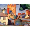 Wee Mėlyna Coo Prints Peploe Kirkcudbright Church meno spaudos plakatas Hp3870