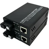 Weishuo Gigabit Ethernet medijos keitiklis Singlemode Sc siųstuvas-imtuvas šviesolaidinis keitiklis 10/100/1000m Rj45 su dviem europiniais maitinimo adapteriais, 2 vnt.