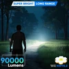 Wholefire Led įkraunamas žibintuvėlis Usb, 2 vnt., itin ryškus 90 000 liumenų Xhp70.2 priartinamas vandeniui atsparus galingas 5 režimų žibintuvėlis avariniam apšvietimui lauke