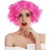 Wig Me Up - 1352-zac5b perukas moterims karnavalinis Helovino trumpas su sklastymu per vidurį garbanotas rožinis 20s 30s