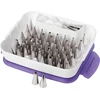 Wilton antgalių dėklas, violetinis ir baltas, 22.9 x 17.7 x 5 cm (9 x 7 x 2 in)
