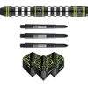 Winmau Michael Van Gerwen Mvg Assault volframiniai smiginiai su minkštais antgaliais, 18 g, su Prism plunksnomis ir nailoniniais kotais