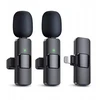 Wireless Lavalier Microphone 2.4g triukšmo mažinimo mobiliojo telefono mikrofonas