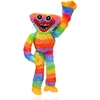 Wiztex Hacki Backi minkštas žaislas, 40 cm vaivorykštės spalvų minkštas ir juokingas pliušinis žaislas, dešrainio monstro siaubo pliušinis žaislas paaugliams ir žaidimų gerbėjams