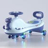 Wobble automobilis, stabilus universalus ratų žaislas, mažas triukšmas nuo 1 iki 6 metų (mėlynas)