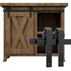 TV staliukas Wolfbird 152 cm / 5 pėdų bėgelio super mini stumdomų durų furnitūros rinkinys vienoms durims, mažai spintelei, naudojamas Tv staliukui (be spintelės)