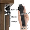 TV staliukas Wolfbird 152 cm / 5 pėdų bėgelio super mini stumdomų durų furnitūros rinkinys vienoms durims, mažai spintelei, naudojamas Tv staliukui (be spintelės)