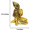 Wonder Care plojantis budos statula namų dekorui feng shui metalinė auksinė mieganti budos statulėlė mažas buda taiki meditacija zen joga budos dovana