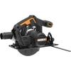 Worx Wx526.9 akumuliatorinis diskinis pjūklas 20v - 165mm pjūklo diskas - 0-50° pakreipimo kampo reguliavimas be įrankių - 55mm maksimalus pjūvis (90°) - kompaktiškas dizainas - siurbimo adapteris - akumuliatorius ir įkroviklis nepridedami