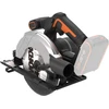 Worx Wx526.9 akumuliatorinis diskinis pjūklas 20v - 165mm pjūklo diskas - 0-50° pakreipimo kampo reguliavimas be įrankių - 55mm maksimalus pjūvis (90°) - kompaktiškas dizainas - siurbimo adapteris - akumuliatorius ir įkroviklis nepridedami