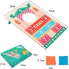 Wtzwyfwj Cornhole žaidimas, metimo žaidimo rinkinys, pilnas komplektas su 1 cornhole lenta ir 6 smėlio maišeliais, pupų maišelių metimas, lauko sodo žaislas, 45 x 30 cm, šeimos žaidimas vaikams nuo 3 metų