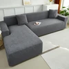 Wultnicew Sofa Cover, sofos užtiesalas, sofos užvalkalas 4-vietis, sofos užvalkalas, tampus sofos užvalkalas, užtiesalas, universalus sofos užvalkalas, kampinė sofa L formos, reikalingi du sofos užvalkalai (4-vietis tamsiai pilkas)