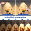 Wuyor led belaidis spintelių apšvietimas su nuotolinio valdymo pulteliu, rgb šviestuvas po spintele, maitinamas baterijomis ir pritemdomas, 13 spalvų, laikmatis, magnetinis laikiklis, led šviestuvas virtuvei, drabužių spintai, 3 vnt., juodas