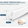 Xeeinc 5 m durų sandarinimo juosta, lipni, 10 mm (p) x 6 mm (g), priekinių durų sandariklis