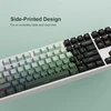 Klaviatūra Xvx shine through gradient seaweed žalias klavišų dangteliai - šoninis spaudinys, double shot pbt, 136 mygtukai, oem profilis cherry gateron mx jungikliams