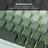 Klaviatūra Xvx shine through gradient seaweed žalias klavišų dangteliai - šoninis spaudinys, double shot pbt, 136 mygtukai, oem profilis cherry gateron mx jungikliams