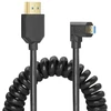 Yacsejao Micro Hdmi į Hdmi spiralinis kabelis 8k Hdmi 2.1 teleskopinis kabelis didelės spartos kabelis palaiko 120hz 48gbps dinaminį Hdr skaitmeniniams fotoaparatams (right)
