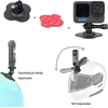Yeholding lankstus lipnus laikiklis šalmo laikiklis lipnūs priedai, skirti Insta360 X5 X4, X3, X2, Ace Pro, Ace, veiksmo kameros laikiklio priedai, suderinami su Gopro Hero, Sjcam, panoraminiu fotoaparatu (2 vnt.)