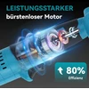 Yofidra 3/8 colio akumuliatorinis terkšlinis raktas 80 Nm, elektrinis terkšlinis raktas be šepetėlių su 2 x 2.0 Ah akumuliatoriais, belaidis terkšlinis raktas 300 Rpm, 9 galvučių rinkinys automobilių, motociklų ir dviračių remontui