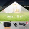 Yzyfacai 100 W Led lauko prožektorius, itin ryškus 10000 Lm Led prožektorius, 7000 K šaltai baltas lauko prožektorius, Ip67 atsparus vandeniui lauko prožektorius, skirtas kiemui, vidiniam kiemui, važiuojamajai daliai, garažui, koridoriui