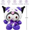 Zaloife pliušinis žaislas, pliušinis žaislas 23 cm, kimštas pliušinis žaislas, mielas žaislinės lėlės dovana vaikams nuo 2 metų (violetinis)
