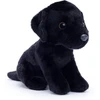 Zappi Co Max juodas labradoro pliušinis šuo (15 cm) - juodas labradoro šuniukas - minkštas, jaukus, perdirbtas - ištikimas šuns kompanionas
