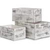 Zeller Rustic 15135 dėžė 40 x 30 x 20 cm mediena balta