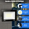 Zelvia 30 W led lauko prožektorius, 3000 lm itin ryškus led prožektorius, 6000 K šaltai baltas lauko prožektorius, ip65 vandeniui atsparus prožektorius sporto aikštelei, garažui, sodui, kiemui (1, 30 W šaltai balta)