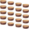 Žema "panettone" forma (20 vnt. pakuotė - 500g) - profesionalus grynas mikropluošto celiuliozinis popierius, popierinė forma "panettone" ir kitoms tešloms, atspari karščiui 220°c