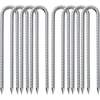 Žemės inkaras, batutas, didelio atsparumo, U formos, metalinis, 32 cm, žemės kuoliukai, cinkuotas žemės smaigas, konstrukcinis inkaras, vinis palapinei su kaltu galu, palapinė, batutas