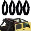 Zimer kapoto dirželiai, galinio lango dirželiai, skirti jeep wrangler jk, kapoto tvirtinimo dirželiai, skirti jeep, tvirti galinio lango dirželiai juodi (4 vnt.)