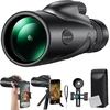 Žiūronai K&f Concept 8-32 x 50 Hd monokuliarinis teleskopas su nuolatiniu priartinimu, su mobiliu telefono spaustuku, skirtas paukščių stebėjimui, medžioklei, žygiams, koncertams