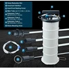 Zoomtools 6.5 l vakuuminis rankinis/pneumatinis alyvos ištraukimo įrenginys, alyvos keitimo siurblys, skysčio ištraukimo siurblys su 5 žarnelėmis (rankinis ir pneumatinis)