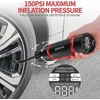 Zovhyya akumuliatorinis oro siurblys 150 Psi elektrinis oro siurblys 4500 Mah mini oro kompresorius Usb Type C įvestis dviračio siurblys su skaitmeniniu Led apšvietimu automobiliui motociklui kamuoliui