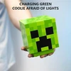 Zoydp Creeper lempa, Creeper šviestuvas su zombių garsais, Creeper 3d ikonos šviestuvas Bdp, lempa, Creeper šviestuvas, stalinė lempa, naktinė lemputė, unikali dovana žaidimui