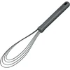 Zyliss E980241 plokščias silikoninis šluotelė, 30 cm, silikonas/kviečių šiaudai, pilka, atspari karščiui
